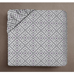 Isadore Lorraine Σεντόνι King Size Βαμβακερό με Λάστιχο 180x200+30 Modern Tiles Lilac