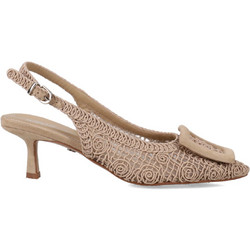Migato Γόβες Slingback Δερμάτινες με Λεπτό Χαμηλό Τακούνι Μπεζ 100045593-010