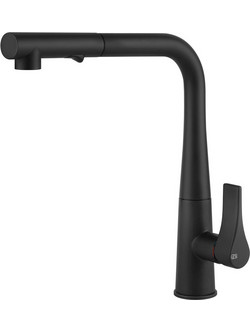 Gessi Proton 17177-299 Μπαταρία Κουζίνας Πάγκου Διπλής Παροχής Ανάμεικτη με Ντουζ Μαύρη