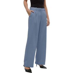 Vero Moda Υφασμάτινο Γυναικείο Παντελόνι Relaxed Εφαρμογή Μπλε 10334507