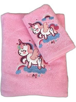 Linea Home Unicorn Σετ Βρεφικές Πετσέτες 2τμχ