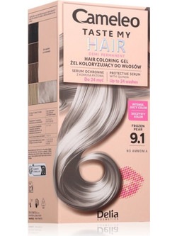 Delia Taste My Hair 9.1 Πολύ Ανοιχτό Ξανθό Μπλε Σαντρέ Ημιμόνιμη Βαφή Μαλλιών