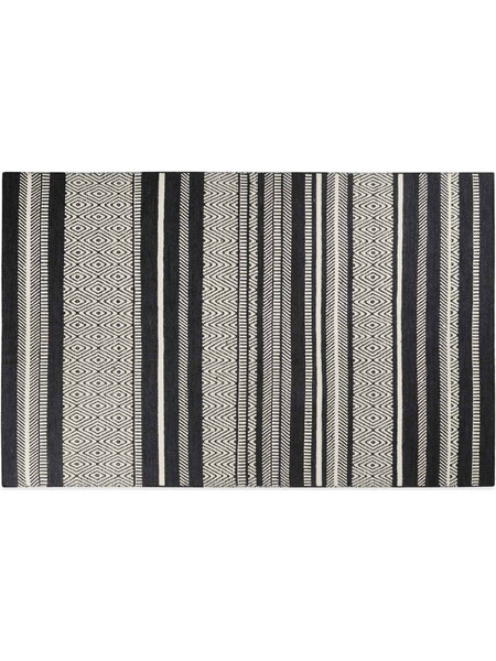 Esprit Hudson Kelim Χειροποίητο Χαλί Ορθογώνιο Μάλλινο 160x230cm Black Beige