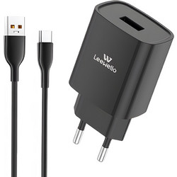 Leewello LW-327 Φορτιστής με Καλώδιο USB-C με Θύρα USB-A 20W Quick Charge 3.0