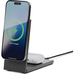 Native Union Rise 2in1 Ασύρματος Φορτιστής Qi2 Pad με Καλώδιο USB-C με Θύρα USB-C 15W Power Delivery Black
