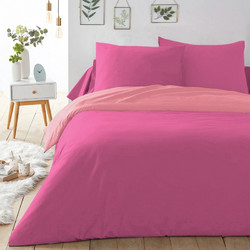 Isadore Lorraine Σετ Σεντόνια Υπέρδιπλα 240x260 Love your bed Φούξια Ροδακινί