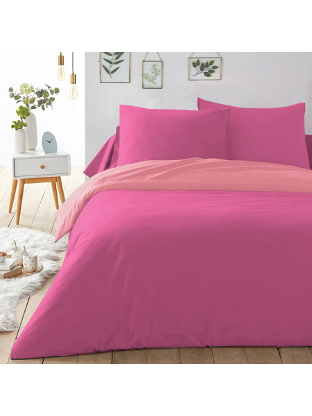 Isadore Lorraine Σετ Σεντόνια Υπέρδιπλα 240x260 Love your bed Φούξια Ροδακινί