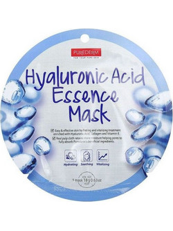 Purederm Hyaluronic Acid Essence Sheet Μάσκα Προσώπου για Αντιγήρανση & Ενυδάτωση με Υαλουρονικό 18gr