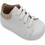Gorgino Βαπτιστικά Sneakers Αγκαλιάς για Αγόρι Δερμάτινα Λευκά Μπεζ Β102