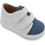Gorgino Βαπτιστικά Sneakers για Αγόρι Δερμάτινα Ανατομικά Λευκά Πετρόλ 3186