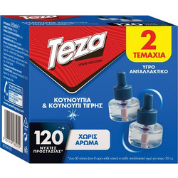 Teza Ανταλλακτικό Υγρό Απωθητικής Συσκευής για Κουνούπια 2τμχ
