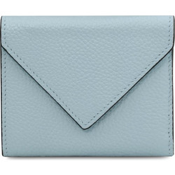 Tuscany Leather Μικρό Δερμάτινο Γυναικείο Πορτοφόλι με Clip Γαλάζιο TL142607
