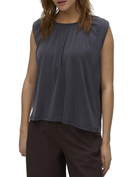 Vero Moda Γυναικείο Καλοκαιρινό Top Ανθρακί 10342938