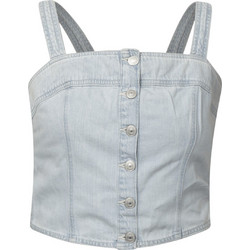 Levi's Γυναικείο Καλοκαιρινό Crop Top Τζιν Γαλάζιο A7614-0000