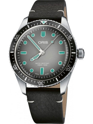 Oris Ανδρικό Ρολόι Αυτόματο με Μαύρο Δερμάτινο Λουράκι 40530752089