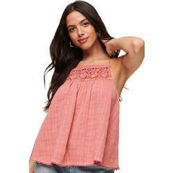 Superdry Γυναικείο Καλοκαιρινό Top Κοραλί W6011552A-8VB