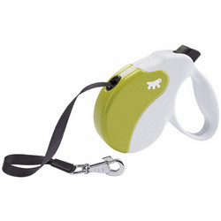 Ferplast Amigo Tape Πτυσσόμενο Λουρί Σκύλου έως 25kg 5m Λευκό Lime