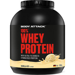 Body Attack 100% Whey Vanilla Ice Πρωτεΐνη Ορού Γάλακτος Γράμμωσης 2kg