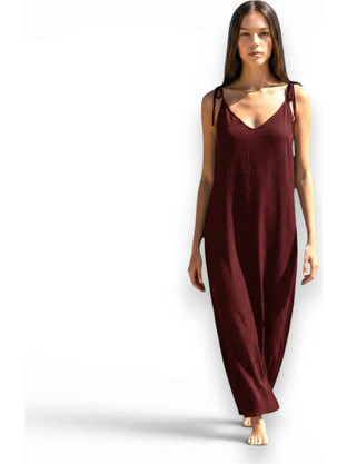 Benissimo Maxi Καλοκαιρινό Καθημερινό Φόρεμα Καφέ 262092427