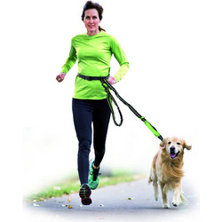 Record Λουρί Σκύλου Hands-Free 2.7m Μαύρο Lime