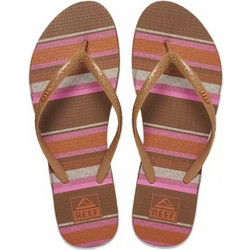 Reef Seaside Prints Layered Smoothie Stripe Γυναικείες Σαγιονάρες Αντιολισθητικές Καφέ CJ0250
