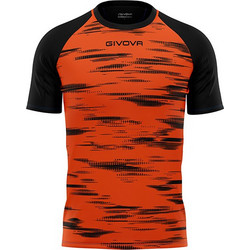 Givova Shirt Pixel Φανέλα Ποδοσφαίρου Πορτοκαλί Μαύρη MA035.0110