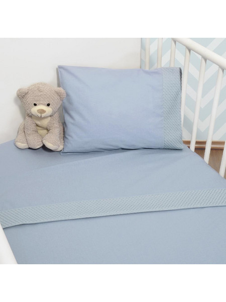 Baby Oliver Σετ Βρεφικά Σεντόνια Κούνιας Βαμβακερά με Λάστιχο 110x170 Des 451 3τμχ