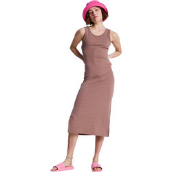Roxy Good Keepsake Midi Καλοκαιρινό Καθημερινό Φόρεμα Καφέ ERJKD03442-CME0