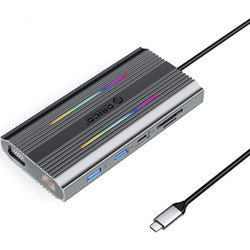 Orico USB-C Docking Station με HDMI PD Ethernet XDR-X2-GY-BP
