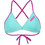 Arena Swim Tie Back Solid Αθλητικό Bikini Top Τριγωνάκι Τιρκουάζ 004768-899