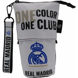 CyP Brands Real Madrid Κασετίνα Βαρελάκι Γκρι PT-852-RM