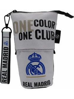 CyP Brands Real Madrid Κασετίνα Βαρελάκι Γκρι PT-852-RM