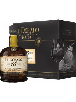 El Dorado Ρούμι 15 Ετών 700ml Με Ποτήρια