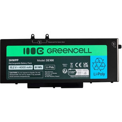 Green Cell Συμβατή Μπαταρία Laptop για Dell Latitude 5400/5401/5410/5411/5500/5501/5510/5511/7591 4000mAh