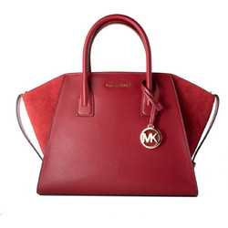 Michael Kors Γυναικεία Τσάντα Χειρός Δερμάτινη Μπορντό 35F4G4VS3L