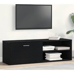 vidaXL Έπιπλο Τηλεόρασης Ξύλινο Μαύρο Μ120xΠ34xΥ37cm 862474