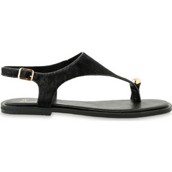 Exe Γυναικεία Σανδάλια Suede Μαύρα W419A0221-91L