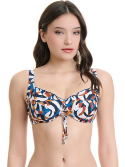 ERKA MARE Venezia Bikini Top Μπλε Καφέ Εκρού 26157F