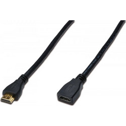 Digitus Καλώδιο HDMI 1.4 HDMI Male to HDMI Female 3m Black AK-330201-030-S