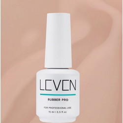 Leven Creamy Peach Rubber Base Ημιμόνιμο Βερνίκι Νυχιών 15ml