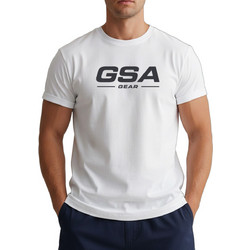 GSA Λευκό Ανδρικό Αθλητικό T-Shirt 17-2601
