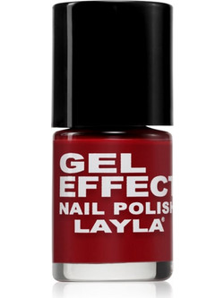 Layla Gel Effect 06 Power Red Gloss Βερνίκι Νυχιών Μακράς Διαρκείας Quick Dry 10ml