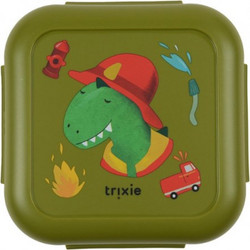 Trixie Fireman Mr. Dino Πλαστικό Παιδικό Δοχείο Φαγητού Χακί