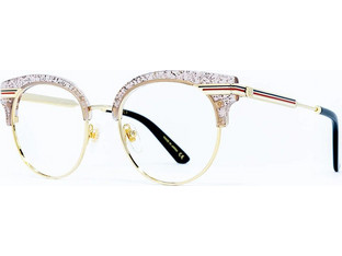 Gucci GG0285O-003 Γυναικείος Σκελετός Γυαλιών Οράσεως Μεταλλικός Χρυσός