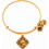 Alex and Ani Γυναικείο Βραχιόλι Βέργα με Καρδιά Xρυσό A18BILY06RG