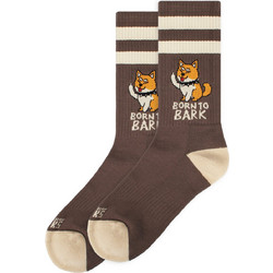 American Socks Born to Back Ανδρικές Κάλτσες Ψηλές με Σχέδια Καφέ AS535