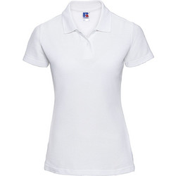 Russell Athletic Γυναικεία Μπλούζα Polo Κοντομάνικη Λευκή R-539F-0