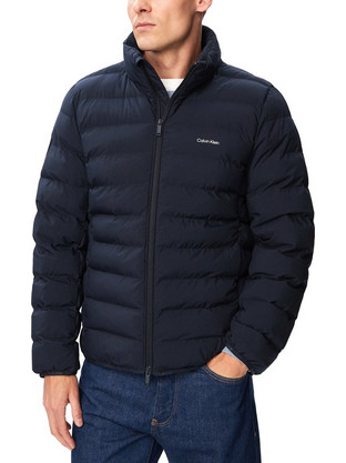 Calvin Klein Ανδρικό Μπουφάν Χειμωνιάτικο Puffer Navy Μπλε JACKETMEN