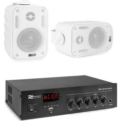 Power Dynamics 2x BC30V + PDM25 Σετ Παθητικά Ηχεία Τοίχου 20W Αδιάβροχα Λευκά