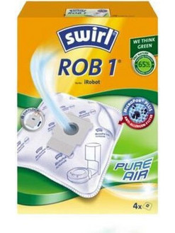 Swirl Σακούλες Σκούπας 4τμχ Συμβατές με Σκούπα iRobot